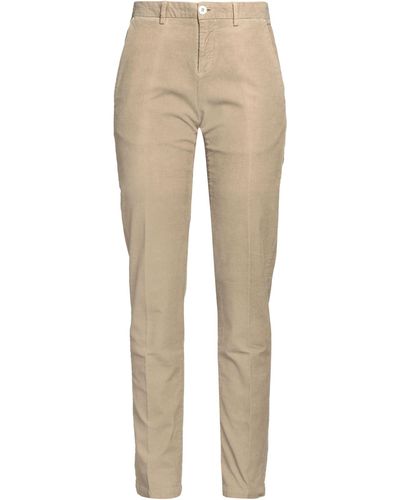 Mp Massimo Piombo Trousers - Natural