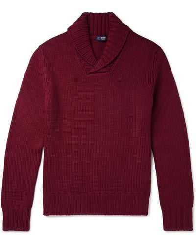 Beams Plus Pullover - Rojo