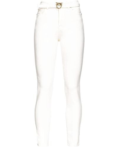 Pinko Pantaloni Jeans - Bianco