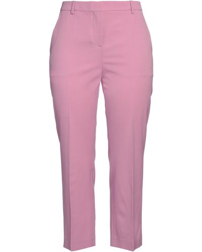 Moschino Jeans Trousers Polyester, Virgin Wool, Elastane - Pink