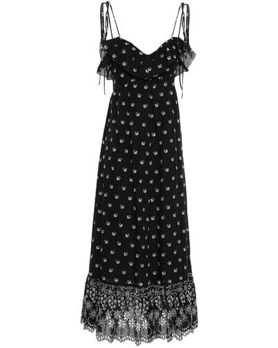 Athena Procopiou Midi Dress - Black