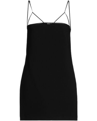 DSquared² Mini Dress Polyester, Polyurethane Coated, Ovine Leather - Black