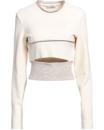 Rabanne Sweater Hemp, Polyamide, Linen, Elastane, Cotton - White