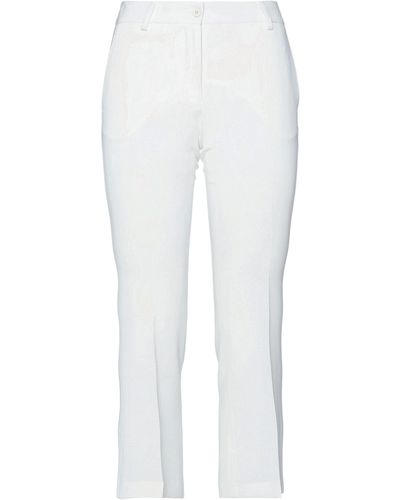 Alberto Biani Cropped Trousers - White