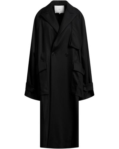 Setchu Overcoat & Trench Coat - Black