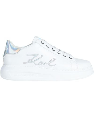 Karl Lagerfeld Logo-embossed Chunky Trainers - White