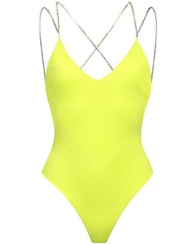 Gcds One-piece Swimsuit - Yellow
