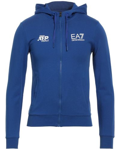 EA7 Sweatshirt Cotton, Elastane - Blue