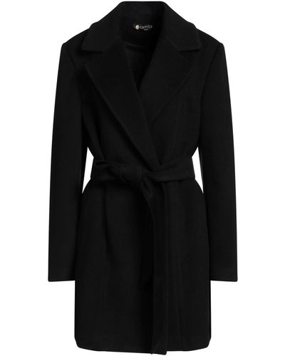 Camilla Coat Polyester, Viscose, Elastane - Black
