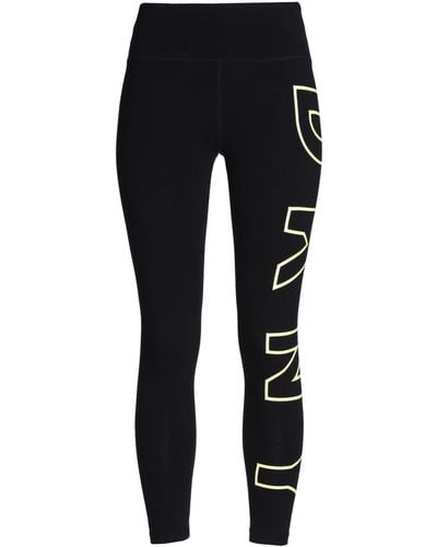 DKNY Sport Outline High Waisted Logo Leggings -Black/White