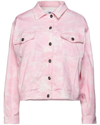 Ice Play Denim Outerwear - Pink