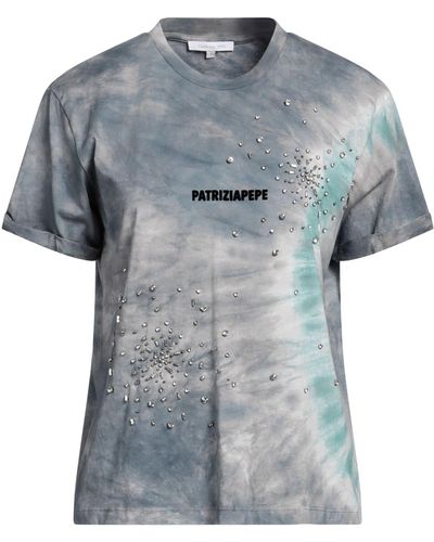 Patrizia Pepe Slate T-Shirt Cotton, Glass - Blue