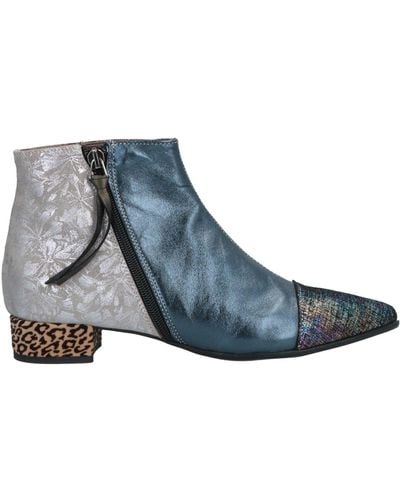 EBARRITO Midnight Ankle Boots Soft Leather - Blue
