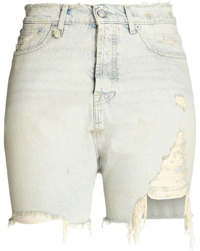 R13 Denim Shorts - Gray