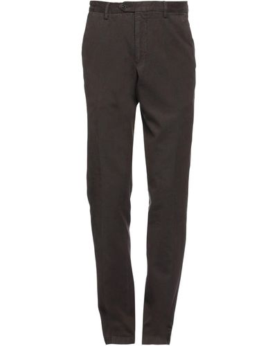 Drumohr Dark Trousers Cotton - Grey