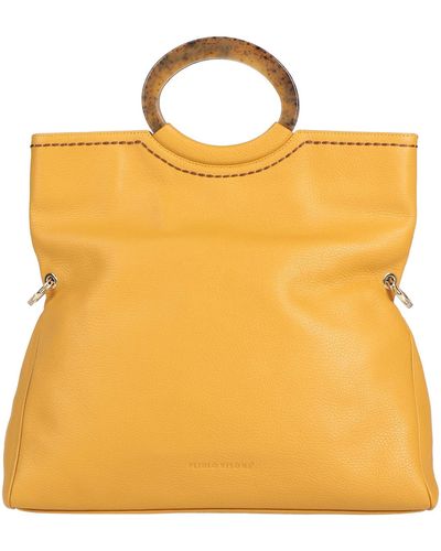 Plinio Visona' Handbag - Yellow