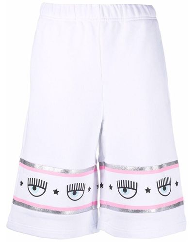 Chiara Ferragni Knielange Logomania Shorts - Weiß