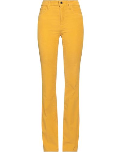 Jacob Coh?n Trousers Cotton, Lyocell, Elastane, Polyester - Yellow