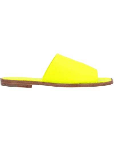 A_PLAN_APPLICATION Sandals - Yellow