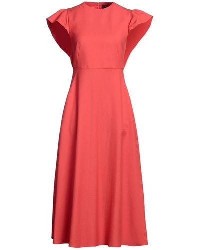 Rochas Midi Dress - Red
