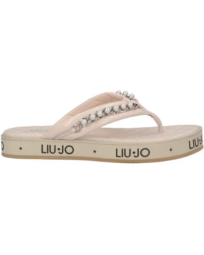 Liu Jo Toe Post Sandals - White