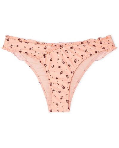 Peony Bikini Bottom - Pink