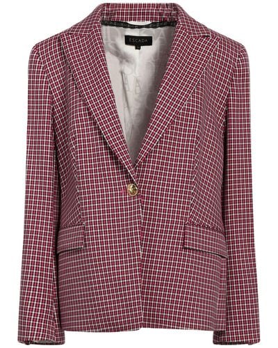 Escada, Jackets & Coats, Escada Whiteblackred Tweed Blazer