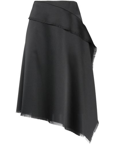 Cedric Charlier Midi Skirt - Gray
