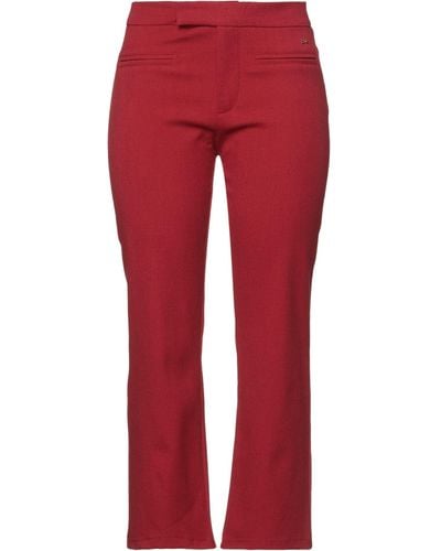Yes-Zee Cropped Pants - Red