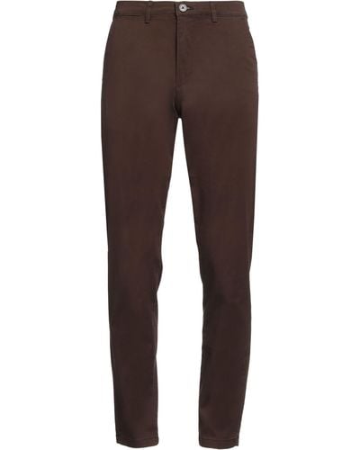 SELECTED Slhslim-New Miles 175 Flex Trousers W N Trousers Organic Cotton, Cotton, Elastomultiester, Elastane - Brown