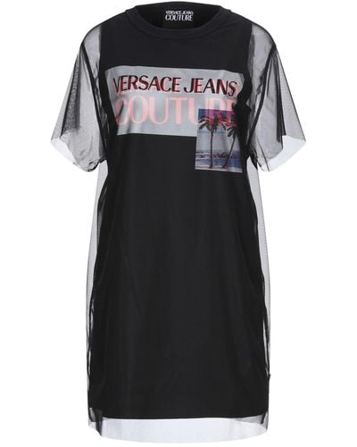 Versace Mini Dress Cotton, Polyester - Black