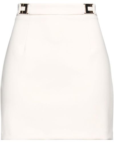 Elisabetta Franchi Mini Skirt - Natural