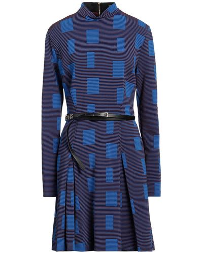 Versace Bright Mini Dress Polyamide, Elastane, Viscose - Blue