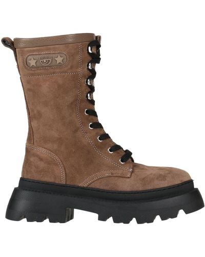 Chiara Ferragni Ankle Boots Leather - Brown