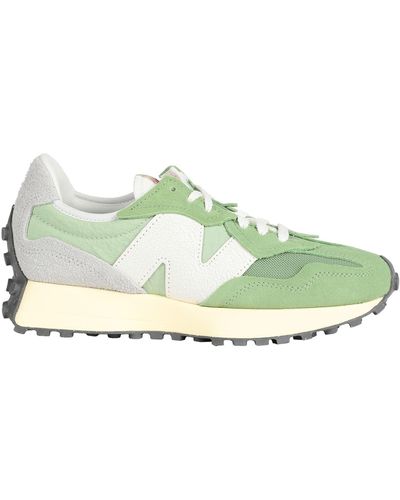 New Balance 327 Trainers Leather, Textile Fibres - Green