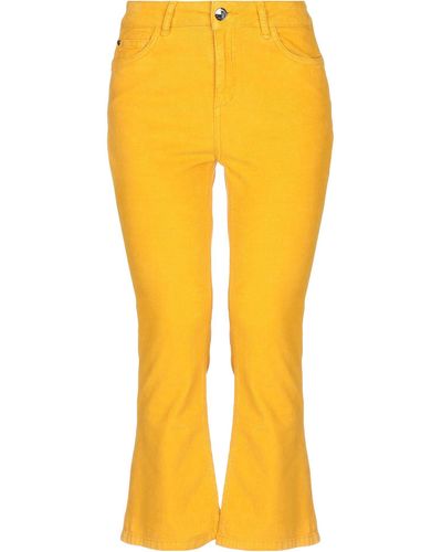 My Twin Cropped Trousers - Yellow