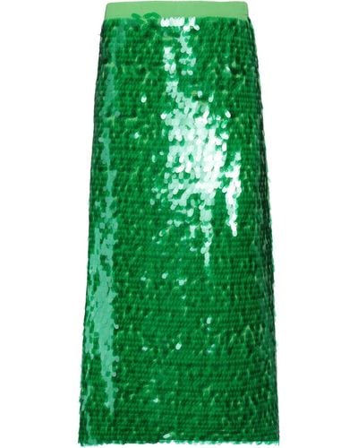Ottod'Ame Midi Skirt - Green