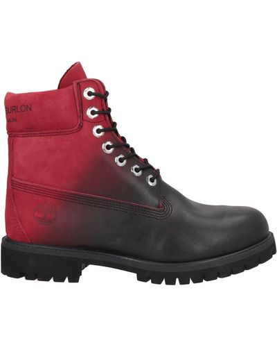 MARCELO BURLON x TIMBERLAND Ankle Boots - Red