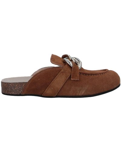 Janet & Janet Mules & Clogs - Brown