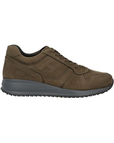 Hogan Military Trainers Soft Leather - Brown