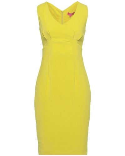 Éclà Midi Dress Polyester, Elastane - Yellow