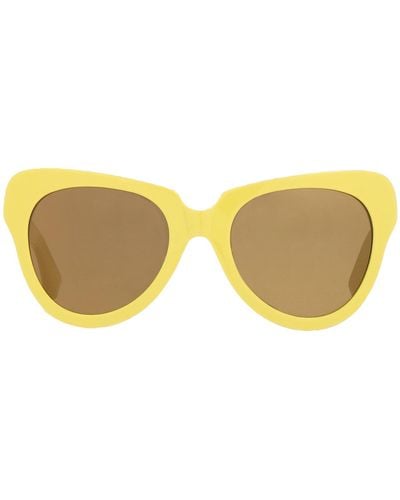 Linda Farrow Gafas de sol - Amarillo