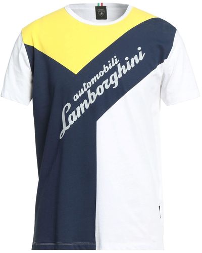 Lamborghini Blue Cotton T-Shirt