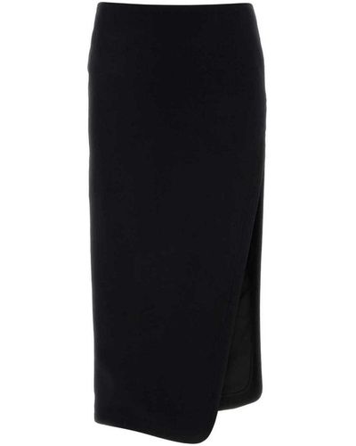 Ann Demeulemeester Jupe midi - Noir