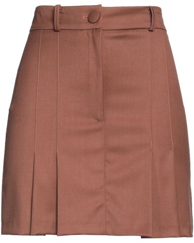 ACTUALEE Mini Skirt - Brown