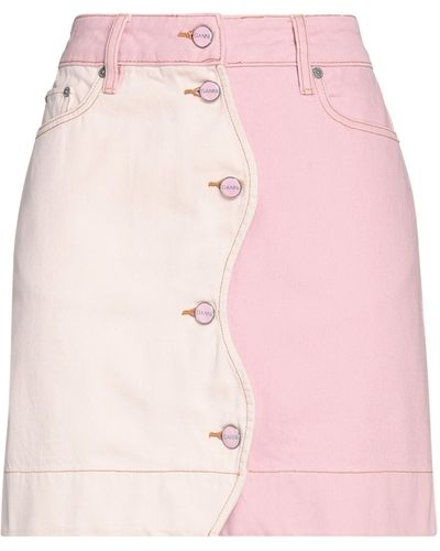 Ganni Overdyed Cutline Mini Skirt - Pink