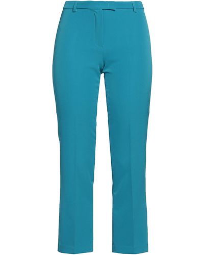 Compagnia Italiana Azure Trousers Polyester, Elastane - Blue