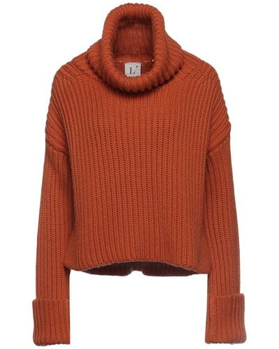 L'Autre Chose Turtleneck Wool, Acrylic - Orange