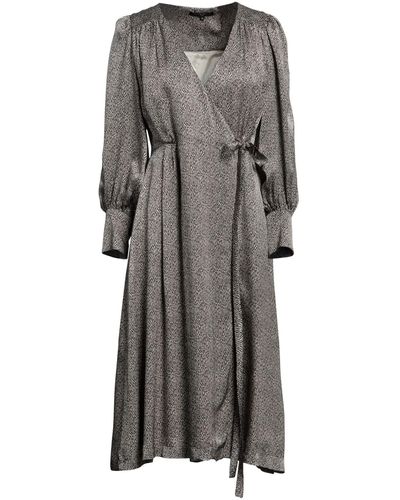 Brian Dales Robe midi - Gris