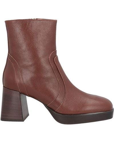 Bianca Di Ankle Boots Goat Skin - Brown